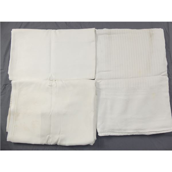 Lot of 3 Vintage Damask Tablecloths