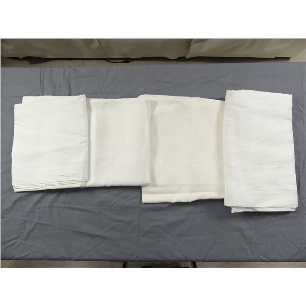 Lot of 4 Vintage Damask Tablecloths