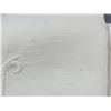Image 7 : Vintage Linen Embroidered Monogram Flat Sheet