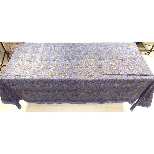 Vintage Dark Blue & Paisley Batik Cloth