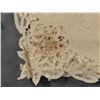 Image 3 : set of 7 Vintage Ecru Linen Tape Lace & Embroidered Placemat Set with