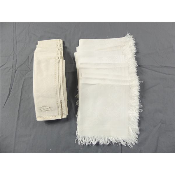 Lot of 2 Sets Vintage Napkins