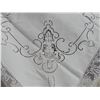 Image 7 : Vintage Lace & Linen Cutwork Tablecloth