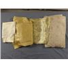 Image 1 : Lot of 4 Pieces Gold Metallic Fabrics