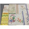 Image 2 : Lot of 10 Vintage Kitchen & Hand Towels, Some Striped & Embroidered