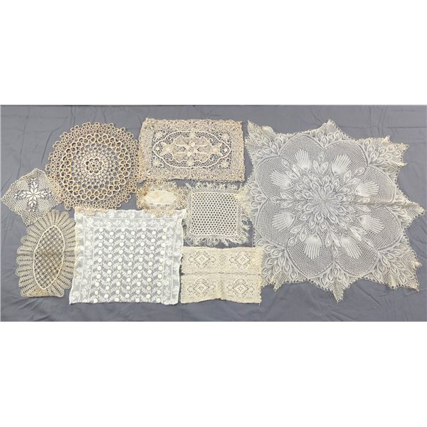 Vintage Lace Doilies, Various Types