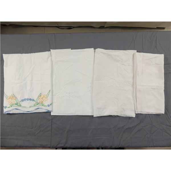 Lot of 4 Cotton/Linen Pillow Cases