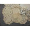 Image 2 : Lot of 46 Various Lace & Linen Coaster/Doilies, Some Sets