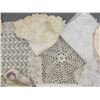 Image 4 : Large Lot of Various Doilies, Linen, Crochet, & Embroidered