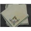 Image 5 : Vintage Cross Stitch Embroidered Tablecloth & 12 Matching Napkins