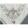 Image 8 : Vintage Cross Stitch Embroidered Tablecloth & 12 Matching Napkins