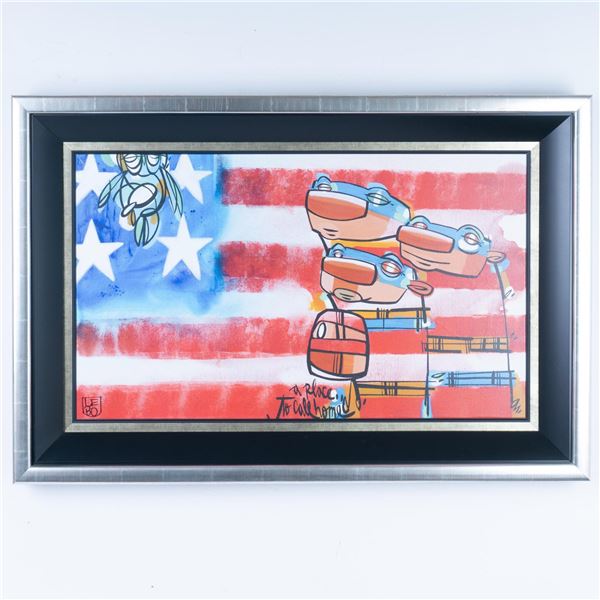 David Lebo Le Batard, Color Giclee on Canvas, Signed