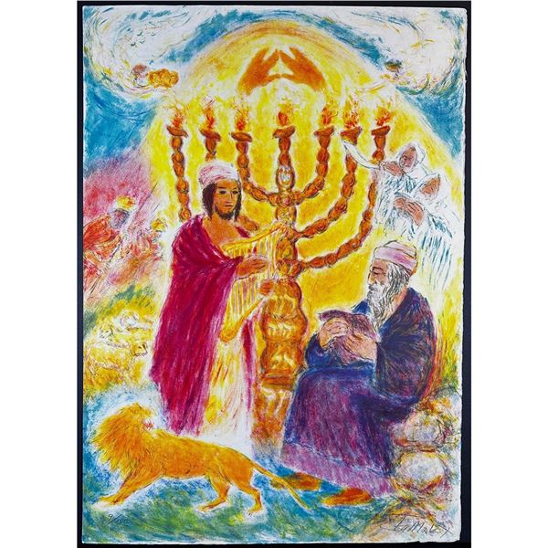 Ira Moskowitz (Polish 1912-2001) Lithograph Song of Songs II signed