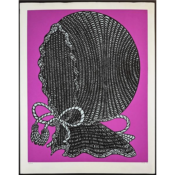 William Nelson Copley CPLY (American 1919-1996) Serigraph Baby Bonnett, signed