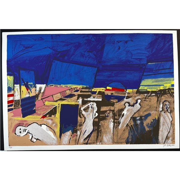 John Hultberg (American 1922-2005) Serigraph Actors, signed