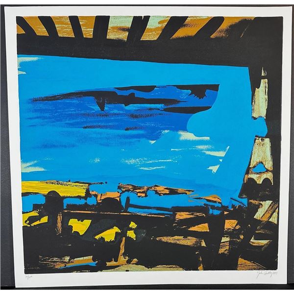 John Hultberg (American 1922-2005) Serigraph Sinking Ship signed