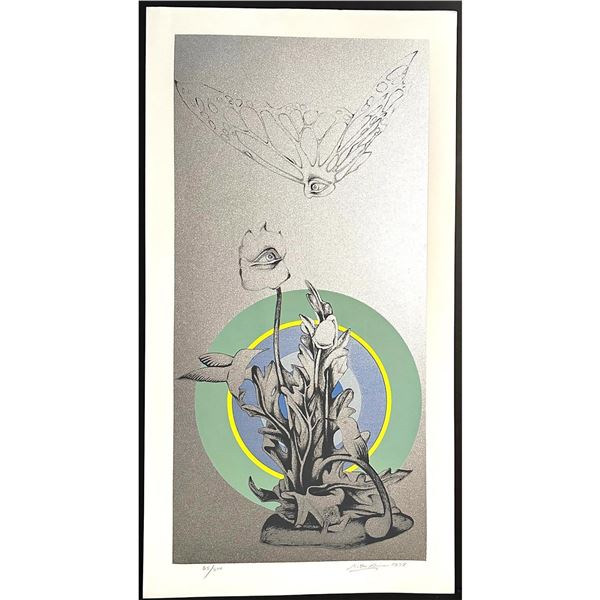 Rita Simon (American 1938-) Screenprint Chance Encounter signed