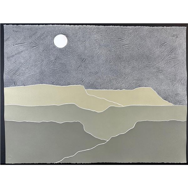 Peter Keefer (American 1933) Serigraph Taos Dusk signed