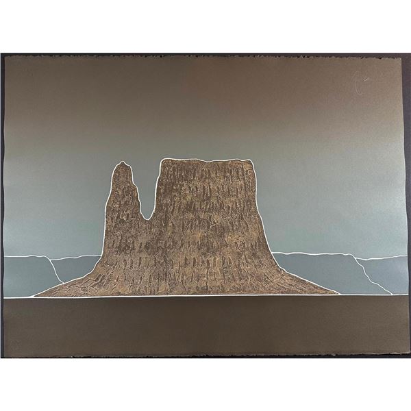 Peter Keefer (American 1933) Serigraph Castle Rock Signed