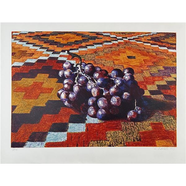 Lowell Nesbitt (American 1933-1993) Screenprint Grapes signed
