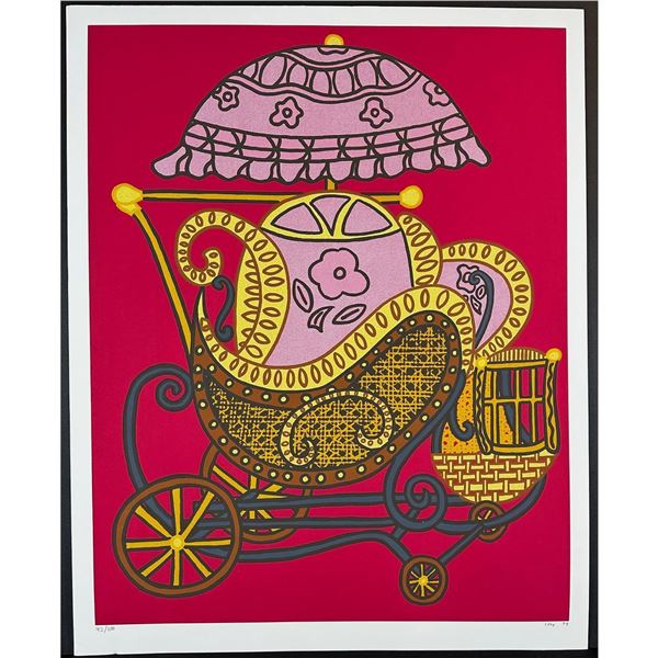 William Nelson Copley CPLY (American 1919-1996) Serigraph Baby Buggy, signed