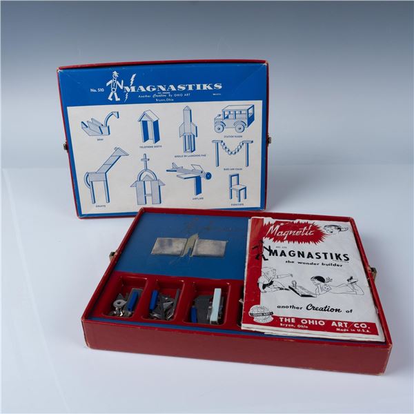 Vintage Magnastiks Magnet Toy Kit