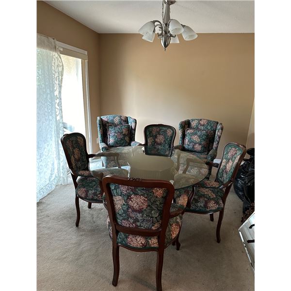 Table and chairs 48 inches round
