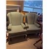 Image 1 : Pair wing back chairs