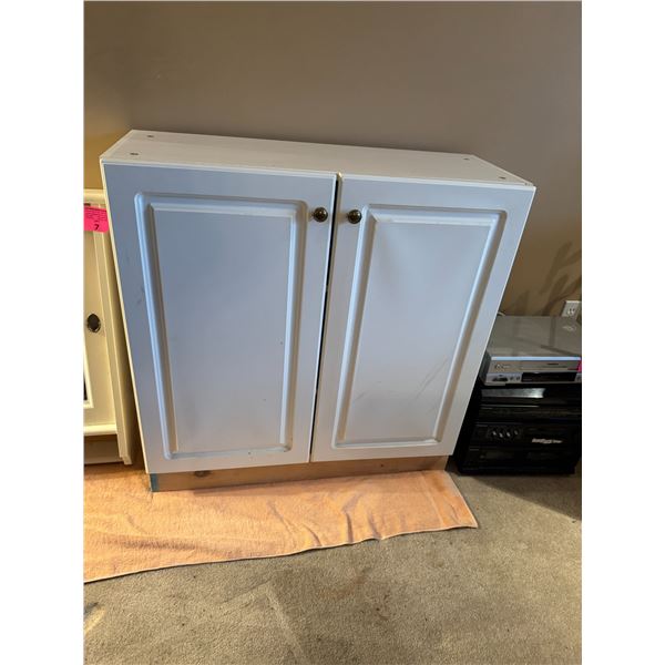 Cabinet measures 33 1/4" x 12 1/2" x 33 1/2"