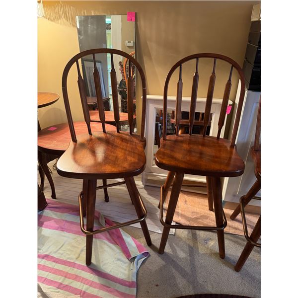 Pair of swivel stools 24 inches to seat