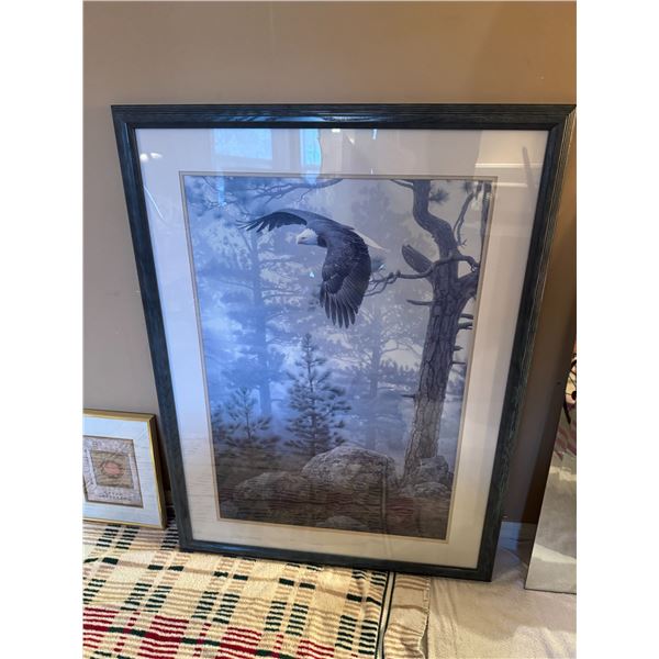 Smith Eagle artwork measures 30 1/2" x 41"