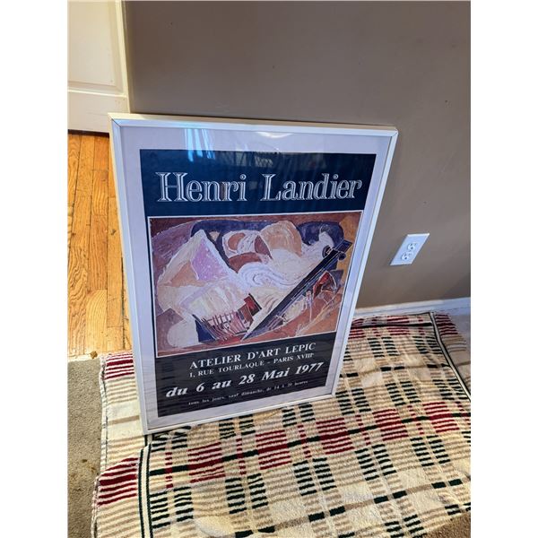 Henri Landier advertisement wall hanging
