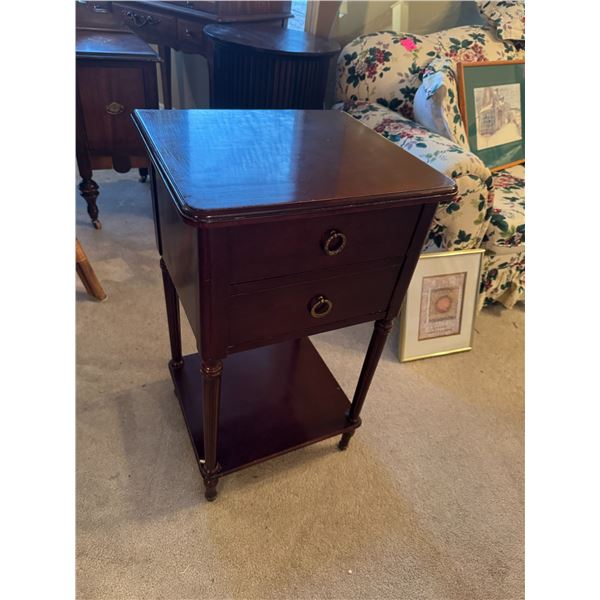 Drawered side table 16 1/2" x 15" x 29" tall