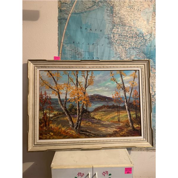 Oil on canvas by Lyon