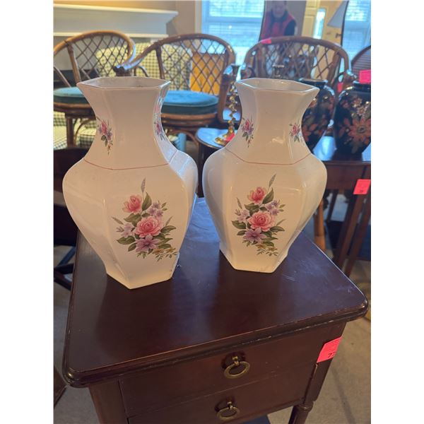 Vases made in England 11 " tall
