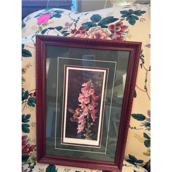 Hummingbird wall hanging 11" x 16"