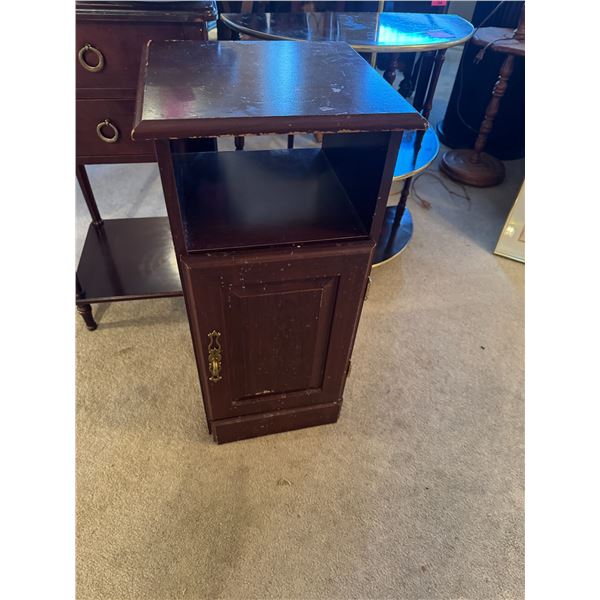 Cabinet measures 13 1/2" x 12 1/2" x 27 1/2"