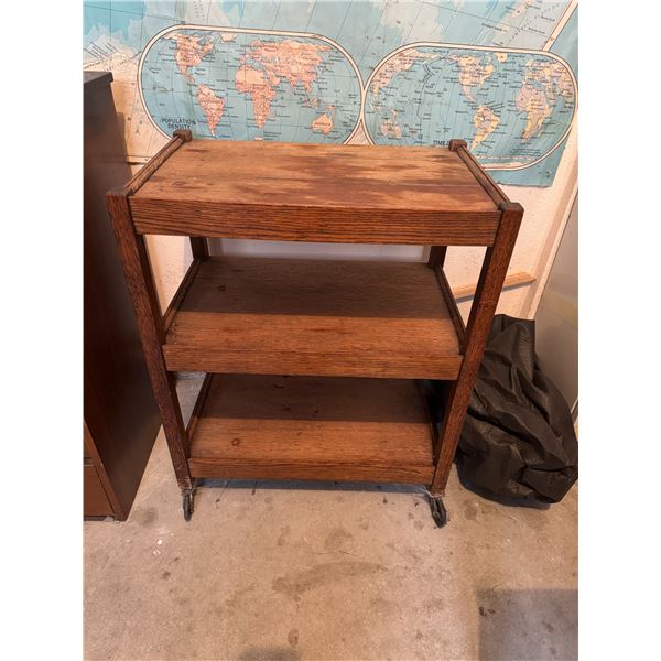 Antique rolling cart