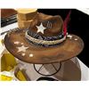 Image 2 : Texas Hold’em Style Package: Hand-Painted Cowboy Hat & Kendra Scott Earrings