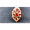 Image 1 : 14K LADIES RING SET WITH GARNETS (11.9G)