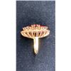 Image 2 : 14K LADIES RING SET WITH GARNETS (11.9G)