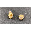 Image 1 : PAIR 14K EARRINGS SET WITH DIAMONDS (J-K, 2.3G)