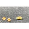 Image 4 : FIVE PAIRS 14K EARRINGS SET WITH ASSORTED STONES (3.7G)