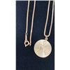 Image 2 : 10K CHAIN (20") WITH 14K PENDANT & 10K PENDANT (18") WITH 8K PENDANT (14.8G TOTAL)