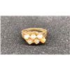 Image 1 : 14K LADIES RING SET WITH OPALS (3.8G)