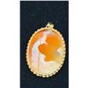 Image 2 : 14K PENDANT SET WITH SHELL CAMEO (7.4G)