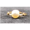 Image 2 : 14K LADIES RING SET WITH PEARL, 14K LADIES RING SET WITH DIAMOND & 14K+ LADIES WEDDING RING (5.1G