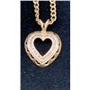 Image 2 : 10K CHAIN (22") WITH 10K HEART PENDANT SET WITH DIAMONDS (11.5G TOTAL)