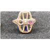 Image 3 : 14K LADIES RING SET WITH AMETHYST, SAPPHIRE AND DIAMONDS & 10K LADIES ENGAGEMENT RING SET WITH