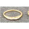 Image 2 : 10K LADIES RING SET WITH DIAMONDS & 10K LADIES WEDDING RING (3.2G TOTAL)